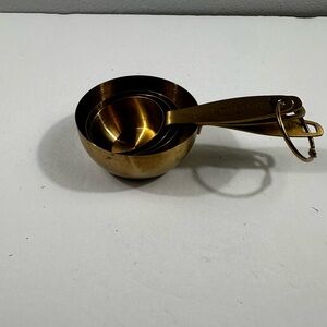 Set of Crofton Copper Stainless Steel Measuring Cups.